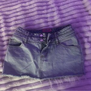 Edikted Blue Denim Skirt